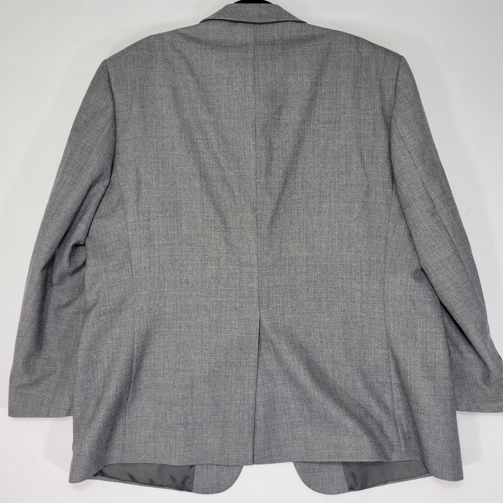 Statements Men's Sport‎ Coat Blazer Two Button Gray Poly Wool Blend Size 48R - Picture 13 of 13
